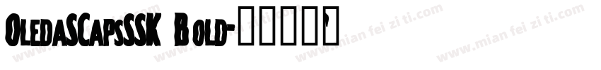 OledaSCapsSSK Bold字体转换